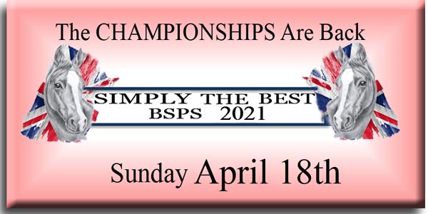 BSPS Winter Championships Sunday 18th April 2021