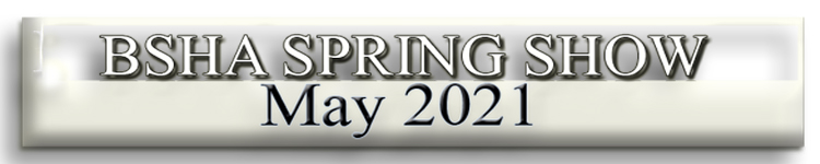 BSHA Spring Show Saturday 22nd May 2021