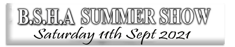 B.S.H.A Summer Championships – Saturday 11th September 2021