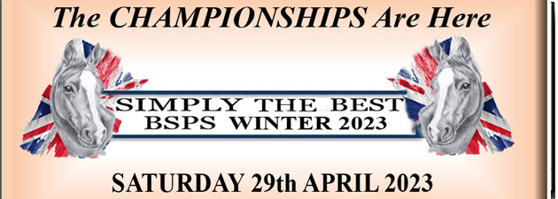 BSPS Winter Championships - Saturday 29th April 2023